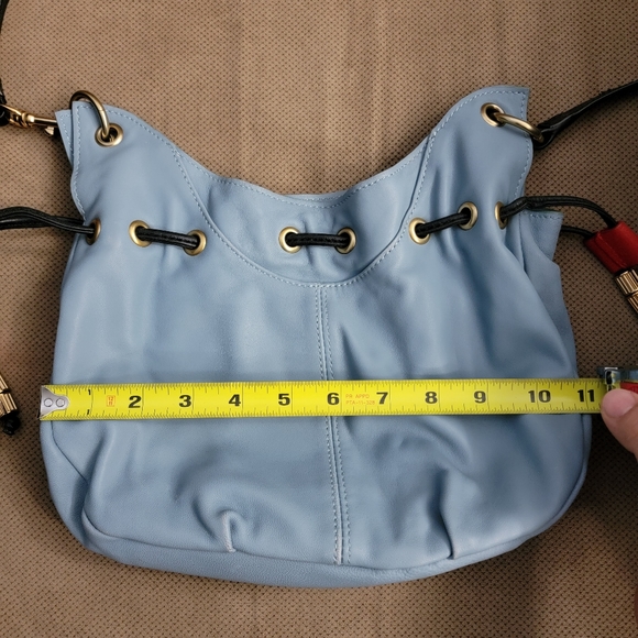 SJP by Sarah Jessica Parker Patchin Leather Bucket crossbody Bag - Picture 13 of 16